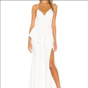 White Katie May formal dress